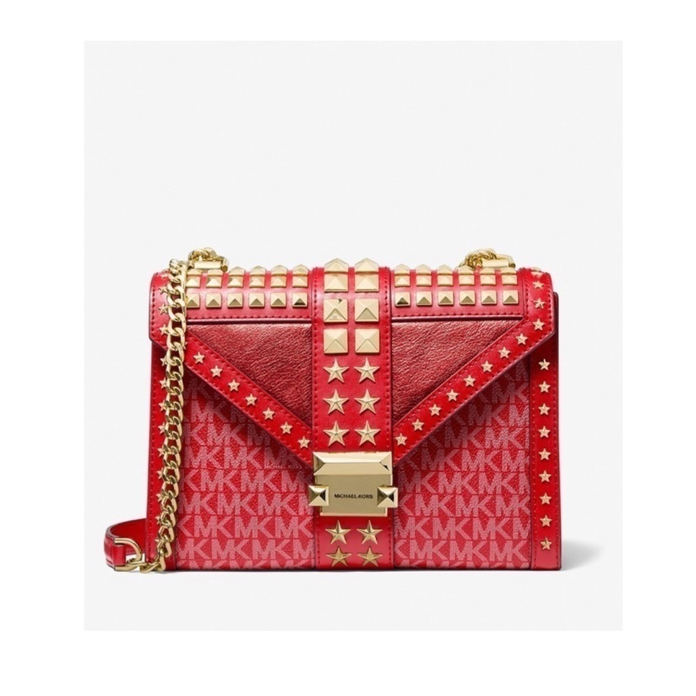 Michael Kors Whitney Star embellished bag red - Picture 4 of 12